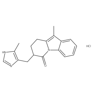 (7s)-10-Methyl-7-[(5-methyl-1h-imidazol-4-yl)methyl]-8,9-dihydro-7h-pyrido[1,2-a]indol-6-one hydrochloride结构式