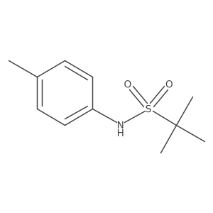 2-methyl-N-(4-methylphenyl)propane-2-sulfonamide结构式