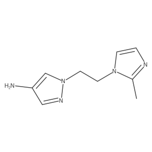 1-[2-(2-Methyl-1H-imidazol-1-YL)ethyl]-1H-pyrazol-4-amine结构式