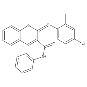 (2Z)-2-[(4-chloro-2-methylphenyl)imino]-N-phenyl-2H-chromene-3-carboxamide Structure