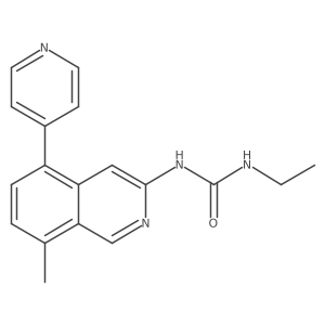 1-Ethyl-3-(8-methyl-5-pyridin-4-ylisoquinolin-3-yl)urea结构式