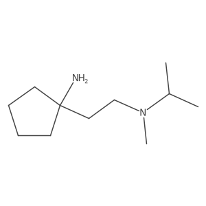 1-(2-(Isopropyl(methyl)amino)ethyl)cyclopentan-1-amine结构式