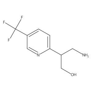 3-Amino-2-[5-(trifluoromethyl)pyridin-2-yl]propan-1-ol Structure