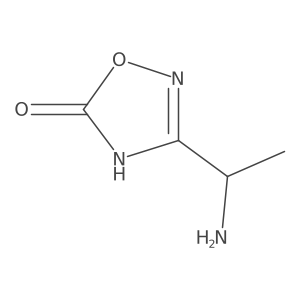 3-(1-Aminoethyl)-4,5-dihydro-1,2,4-oxadiazol-5-one结构式