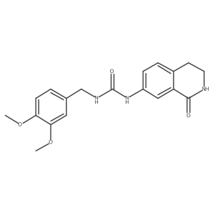 1-(3,4-Dimethoxybenzyl)-3-(1-oxo-1,2,3,4-tetrahydroisoquinolin-7-yl)urea结构式