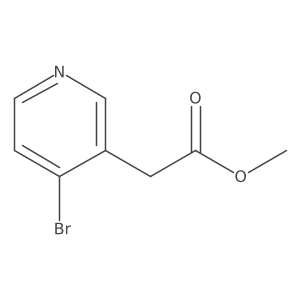 Methyl2-(4-bromopyridin-3-yl)acetate结构式