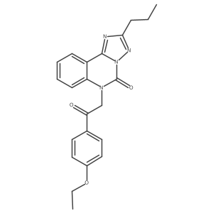 6-(2-(4-ethoxyphenyl)-2-oxoethyl)-2-propyl-[1,2,4]triazolo[1,5-c]quinazolin-5(6H)-one Structure