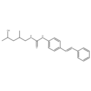 Urea, N-(4-hydroxy-2-methylpentyl)-N'-[4-(2-phenyldiazenyl)phenyl]- Structure
