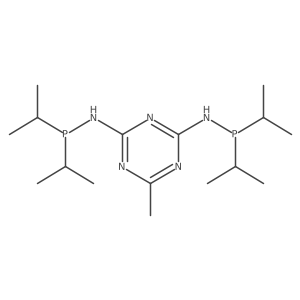 N2,N4-Bis(diisopropylphosphino)-6-methyl-1,3,5-triazine-2,4-diamine结构式