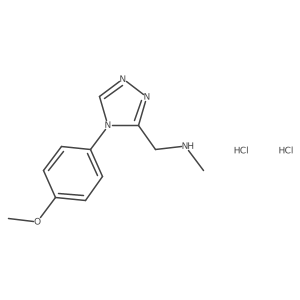 {[4-(4-methoxyphenyl)-4H-1,2,4-triazol-3-yl]methyl}methylamine dihydrochloride Structure