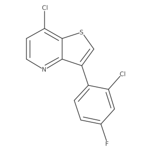 7-Chloro-3-(2-chloro-4-fluorophenyl)thieno[3,2-b]pyridine Structure