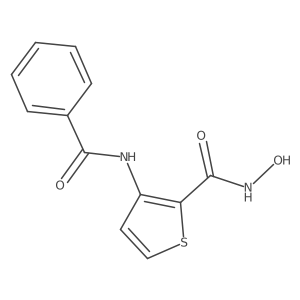 3-benzamido-N-hydroxythiophene-2-carboxamide结构式