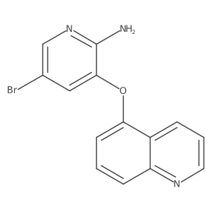 5-Bromo-3-(5-quinolinyloxy)-2-pyridinamine Structure