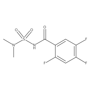 N-(N,N-Dimethylsulfamoyl)-2,4,5-trifluorobenzamide结构式