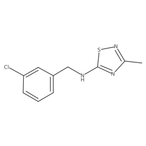 N-(3-Chlorobenzyl)-3-methyl-1,2,4-thiadiazol-5-amine结构式