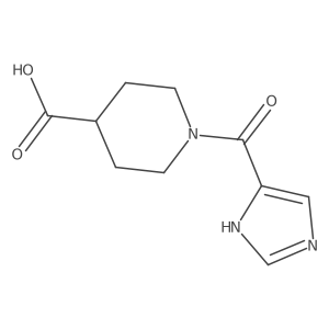 1-(1H-imidazole-5-carbonyl)piperidine-4-carboxylic acid结构式