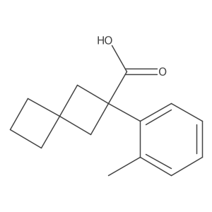 2-(2-Methylphenyl)spiro[3.3]heptane-2-carboxylic acid Structure