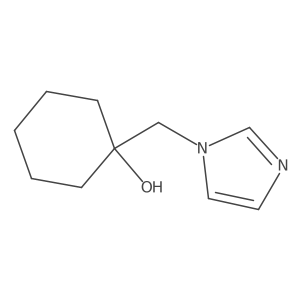 1-[(1H-imidazol-1-yl)methyl]cyclohexan-1-ol结构式