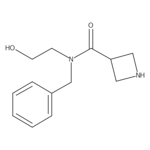 N-benzyl-N-(2-hydroxyethyl)azetidine-3-carboxamide Structure