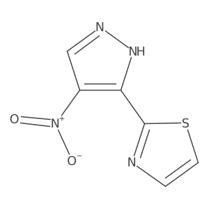 2-(4-nitro-1H-pyrazol-3-yl)-1,3-thiazole结构式