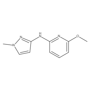 6-methoxy-N-(1-methyl-1H-pyrazol-3-yl)-2-Pyridinamine结构式