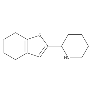 2-(4,5,6,7-Tetrahydro-1-benzothiophen-2-yl)piperidine结构式