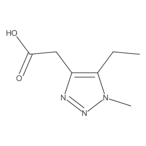 2-(5-ethyl-1-methyl-1H-1,2,3-triazol-4-yl)acetic acid Structure