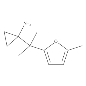 1-[2-(5-Methylfuran-2-yl)propan-2-yl]cyclopropan-1-amine Structure
