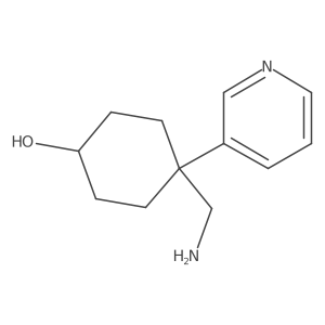 4-(Aminomethyl)-4-(pyridin-3-yl)cyclohexan-1-ol Structure