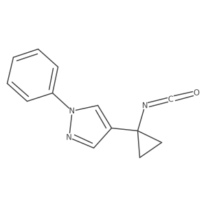 4-(1-isocyanatocyclopropyl)-1-phenyl-1H-pyrazole结构式