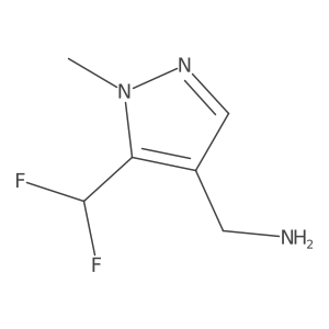 1-[5-(Difluoromethyl)-1-methyl-1h-pyrazol-4-yl]methanamine Structure