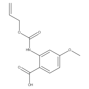 4-Methoxy-2-{[(prop-2-en-1-yloxy)carbonyl]amino}benzoic acid Structure