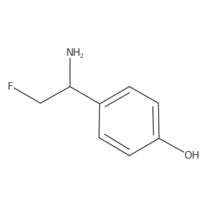 4-(1-Amino-2-fluoroethyl)phenol结构式