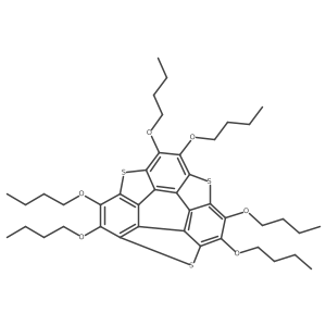 2,3,5,6,8,9-Hexabutoxytriphenyleno[1,12-bcd:4,5-b'c'd':8,9-b''c''d'']trithiophene Structure