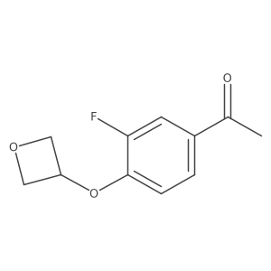 1-[3-Fluoro-4-(oxetan-3-yloxy)phenyl]ethan-1-one Structure
