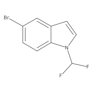 5-bromo-1-(difluoromethyl)-1H-indole Structure