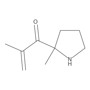 2-Methyl-1-(2-methylpyrrolidin-2-yl)prop-2-en-1-one Structure