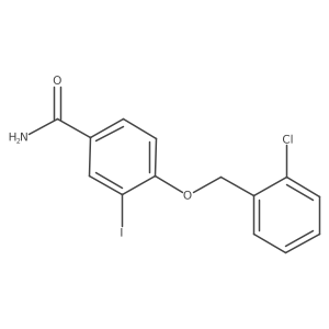 4-((2-Chlorobenzyl)oxy)-3-iodobenzamide Structure