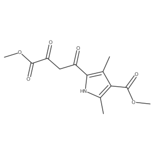 methyl 5-(4-methoxy-3,4-dioxobutanoyl)-2,4-dimethyl-1H-pyrrole-3-carboxylate结构式