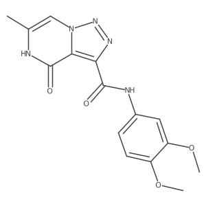 N-(3,4-dimethoxyphenyl)-6-methyl-4-oxo-4,5-dihydro[1,2,3]triazolo[1,5-a]pyrazine-3-carboxamide Structure