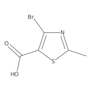 4-Bromo-2-methylthiazole-5-carboxylic acid结构式
