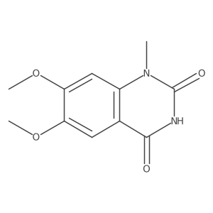 6,7-Dimethoxy-1-methylquinazoline-2,4-dione结构式
