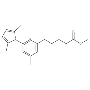 Methyl 5-(4-methyl-6-(2,5-dimethylpyrrol-1-yl)-2-pyridinyl)pentanoate结构式