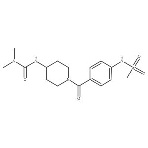 1-[1-(4-Methanesulfonamidobenzoyl)piperidin-4-YL]-3,3-dimethylurea Structure