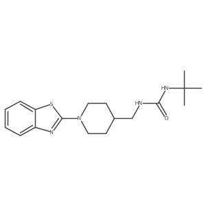 1-((1-(Benzo[d]thiazol-2-yl)piperidin-4-yl)methyl)-3-(tert-butyl)urea结构式