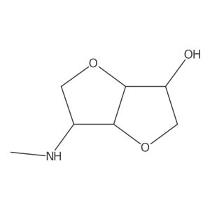 6-(Methylamino)hexahydrofuro[3,2-b]furan-3-ol结构式