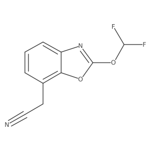 2-(Difluoromethoxy)benzo[d]oxazole-7-acetonitrile结构式
