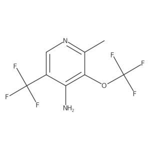 2-Methyl-3-(trifluoromethoxy)-5-(trifluoromethyl)pyridin-4-amine Structure