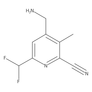 4-(Aminomethyl)-6-(difluoromethyl)-3-methylpicolinonitrile Structure