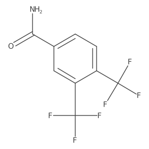 3,4-Bis(trifluoromethyl)benzamide结构式